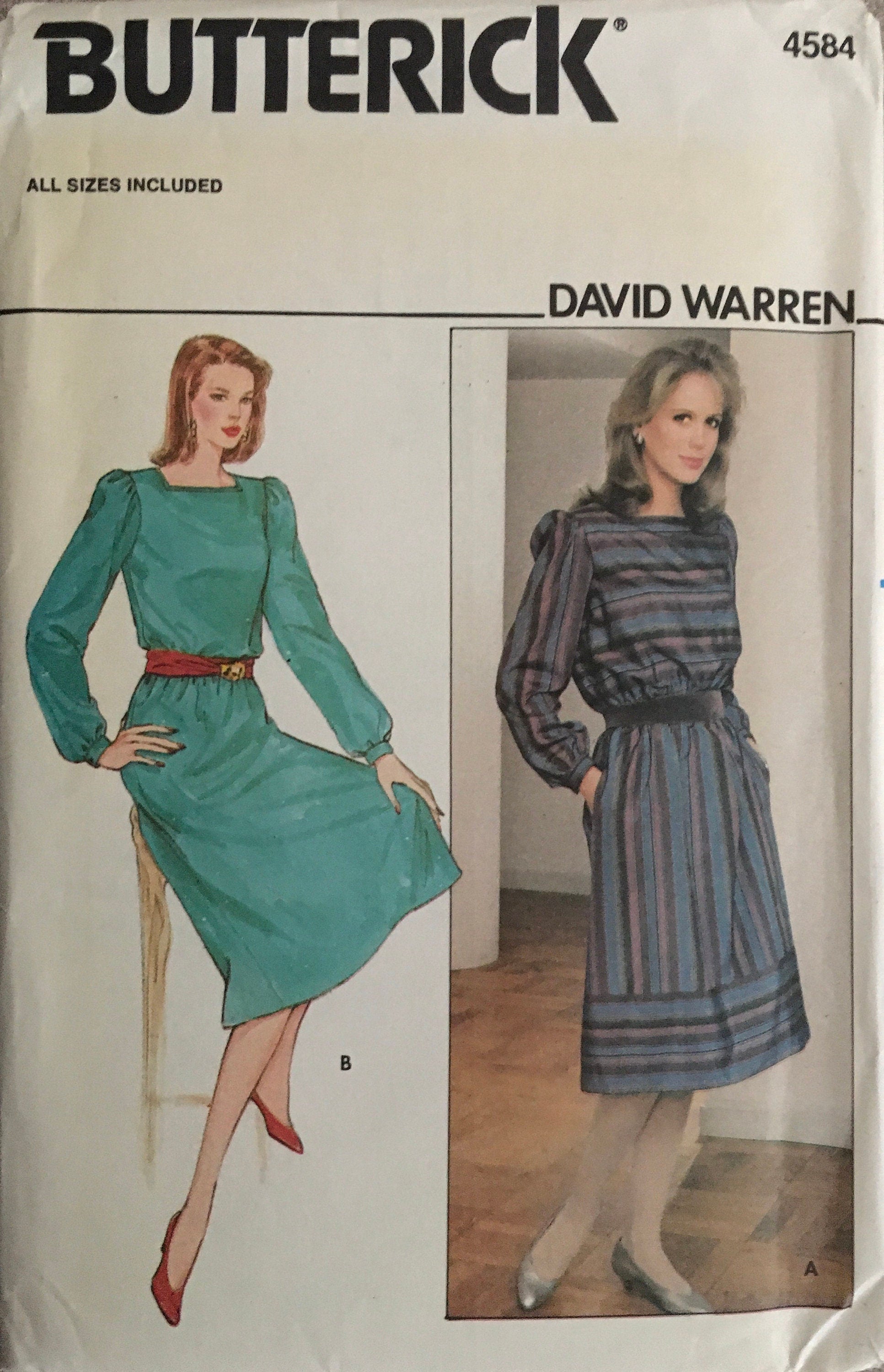 Butterick 4584 Sewing Pattern (Vintage) UNCUT