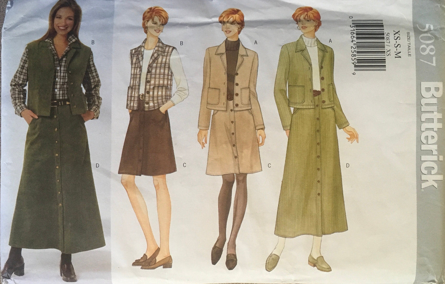Butterick 5087 Sewing Pattern (Vintage) UNCUT