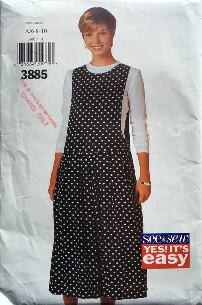 See &amp; Sew 3885 Sewing Pattern (Vintage) UNCUT
