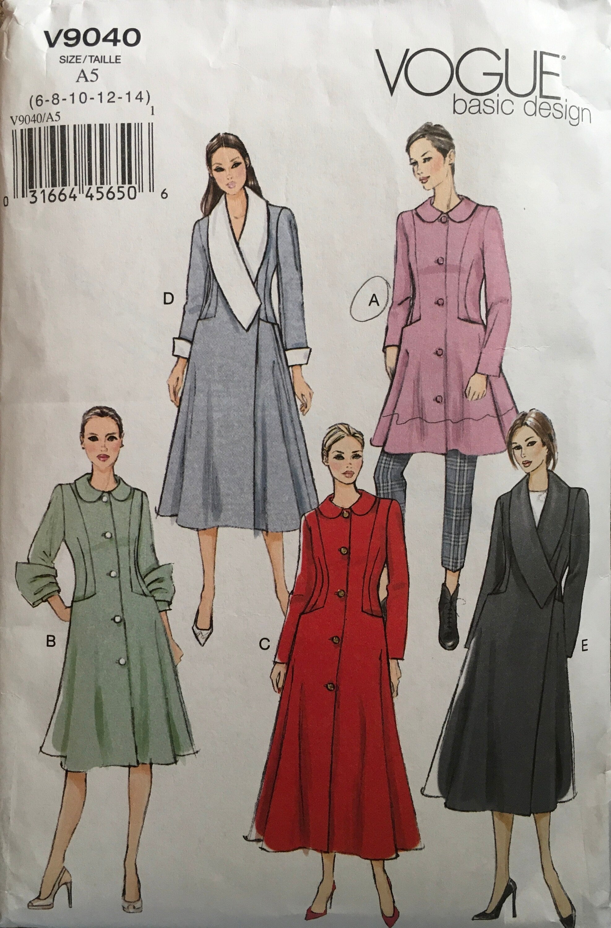 Vogue 9040 Sewing Pattern (Vintage) UNCUT