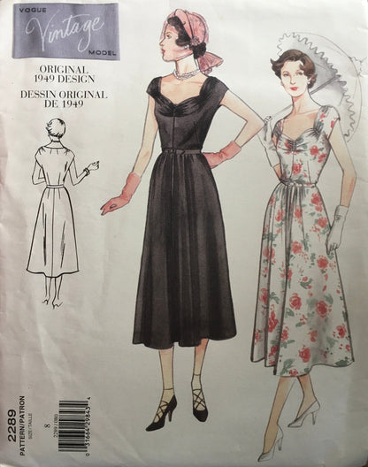 Vogue 2289 Sewing Pattern (Vintage) UNCUT