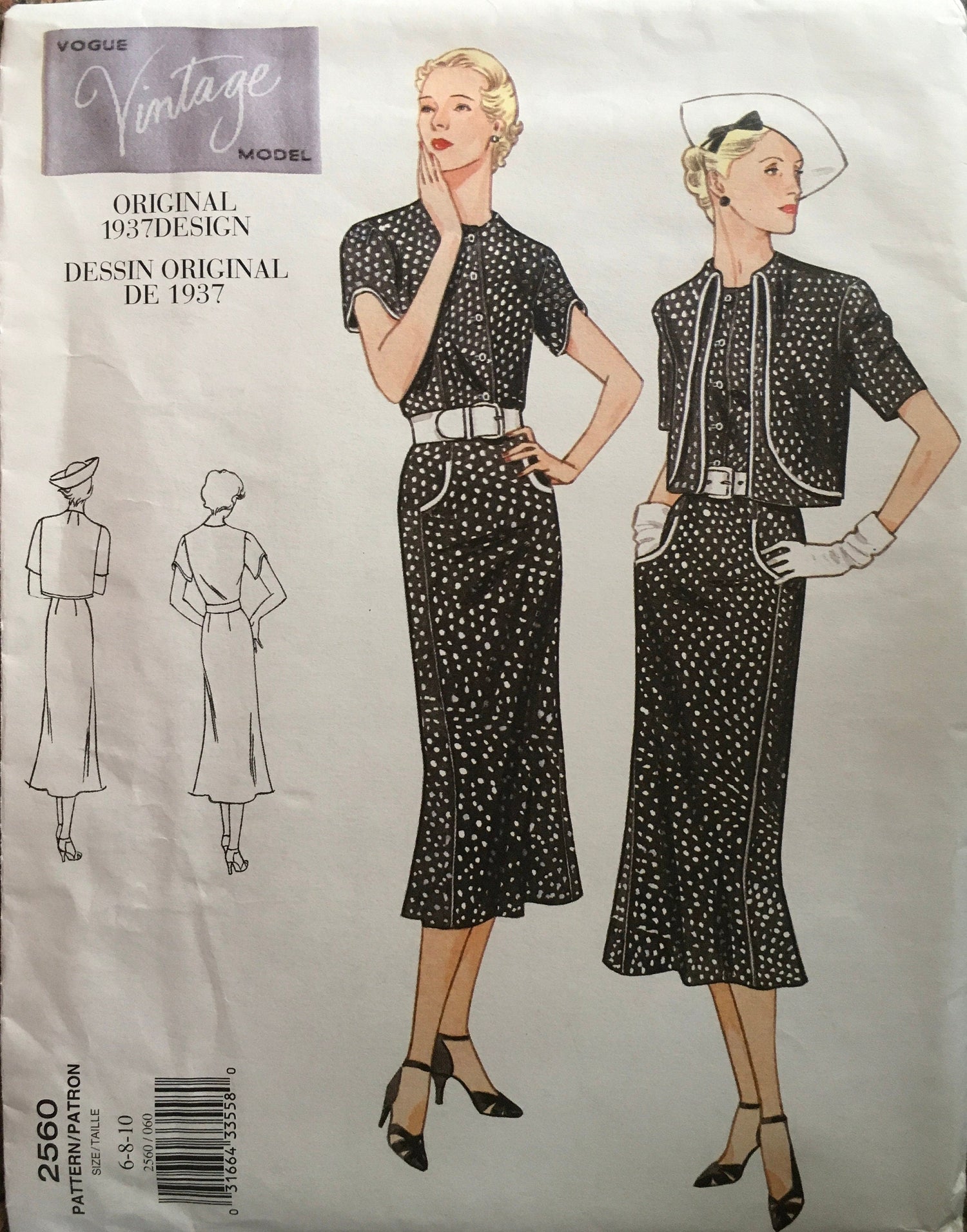 Vogue 2560 Sewing Pattern (Vintage) UNCUT