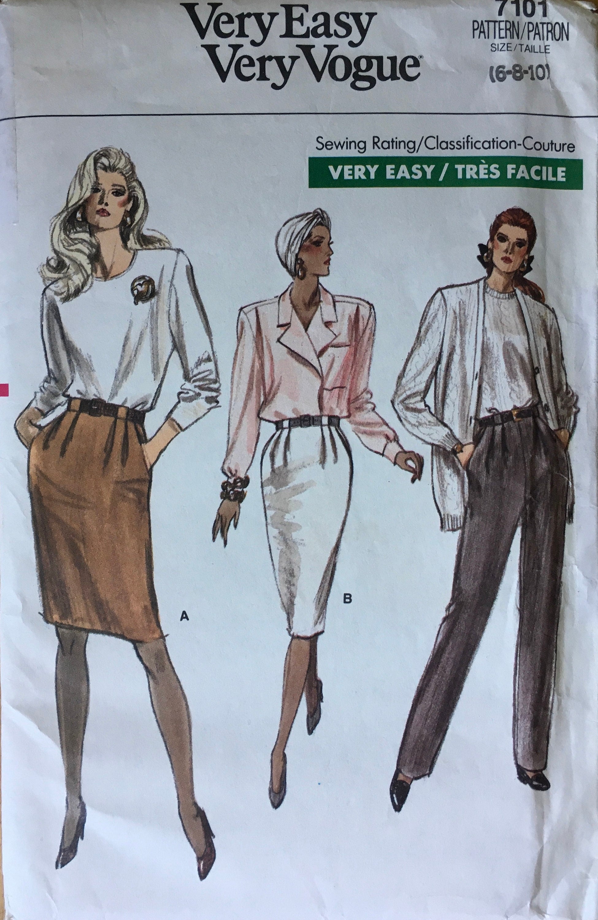Vogue 7101 Sewing Pattern (Vintage) UNCUT