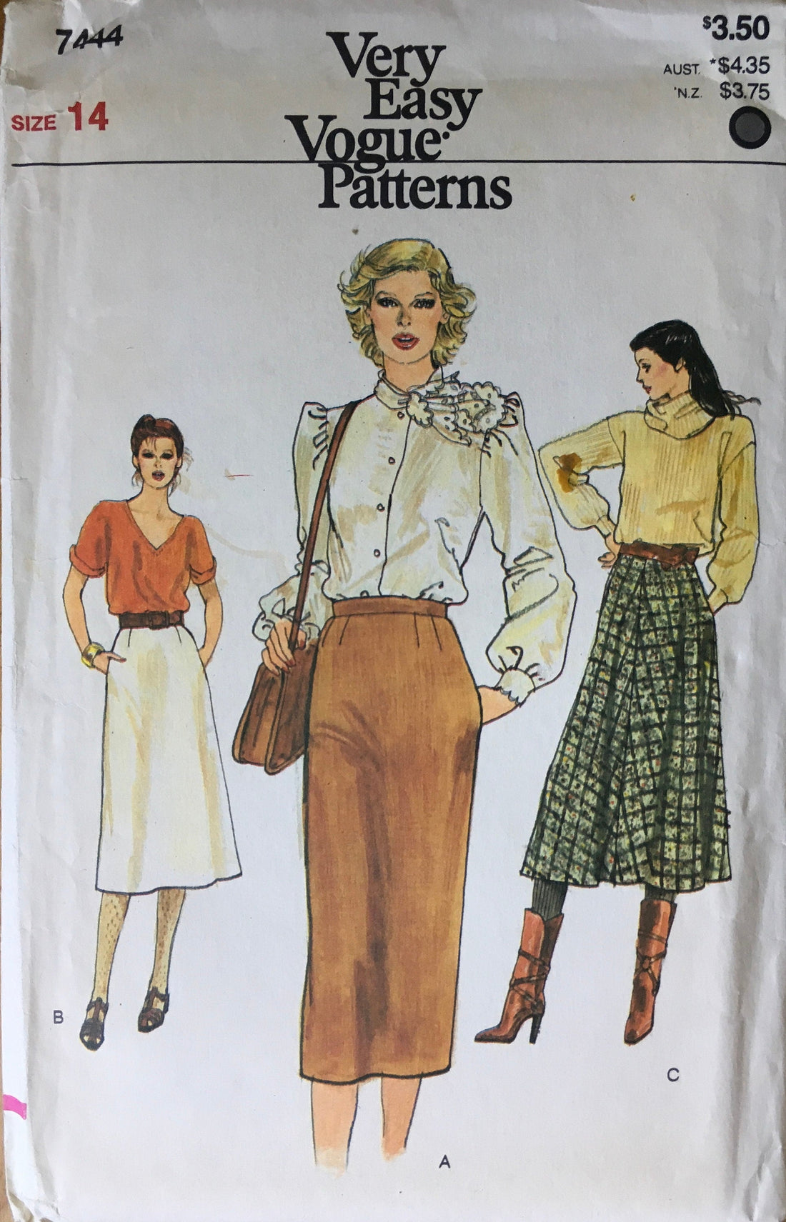 Vogue 7444 Sewing Pattern (Vintage) UNCUT
