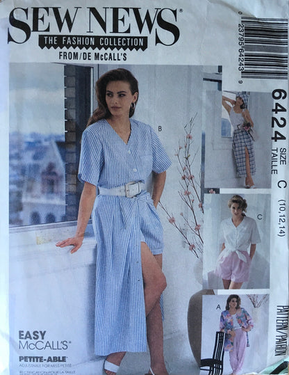 Sew News 6424 Sewing Pattern (Vintage) UNCUT/CUT