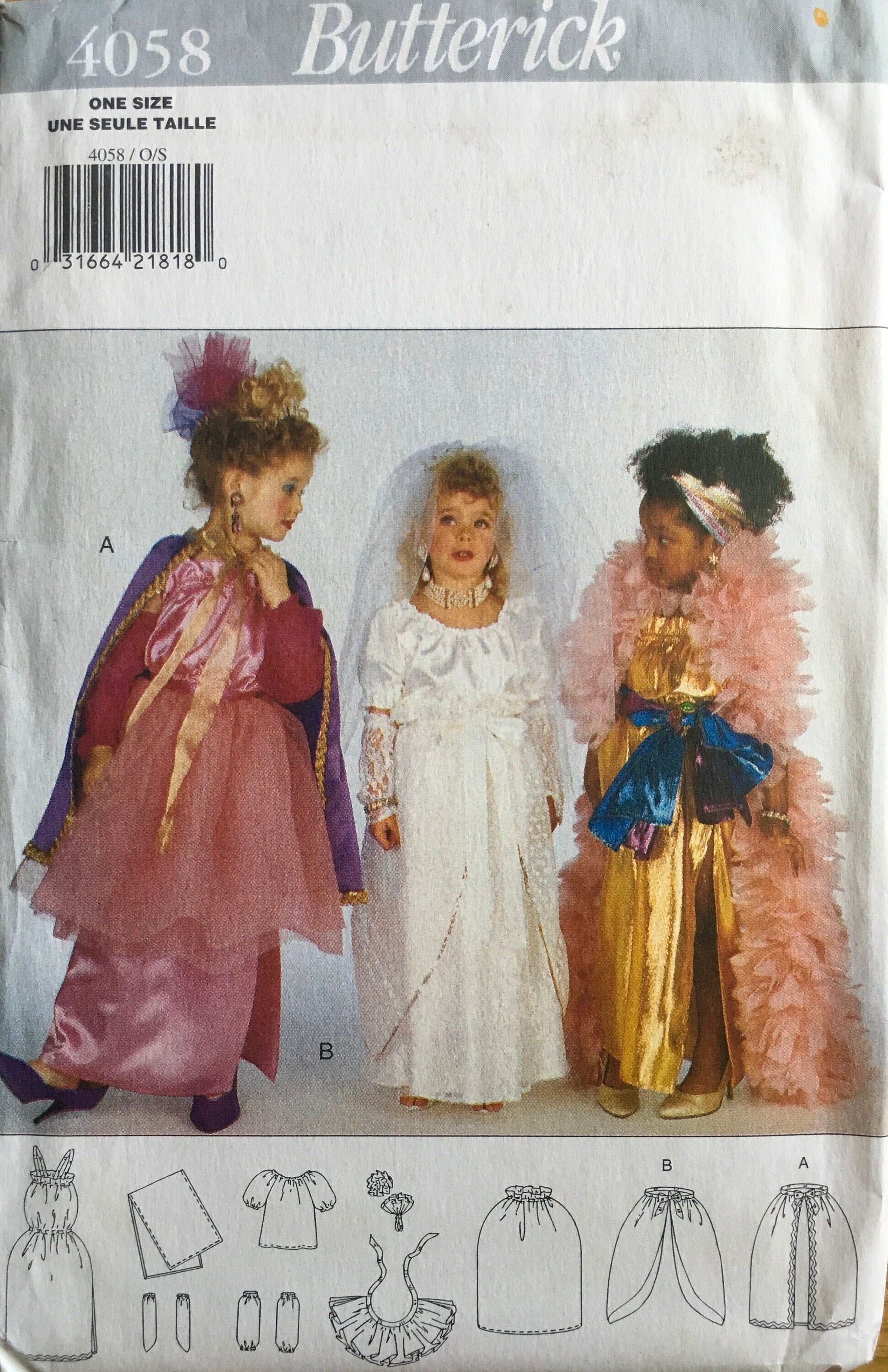 Butterick 4058 Sewing Pattern (Vintage) UNCUT