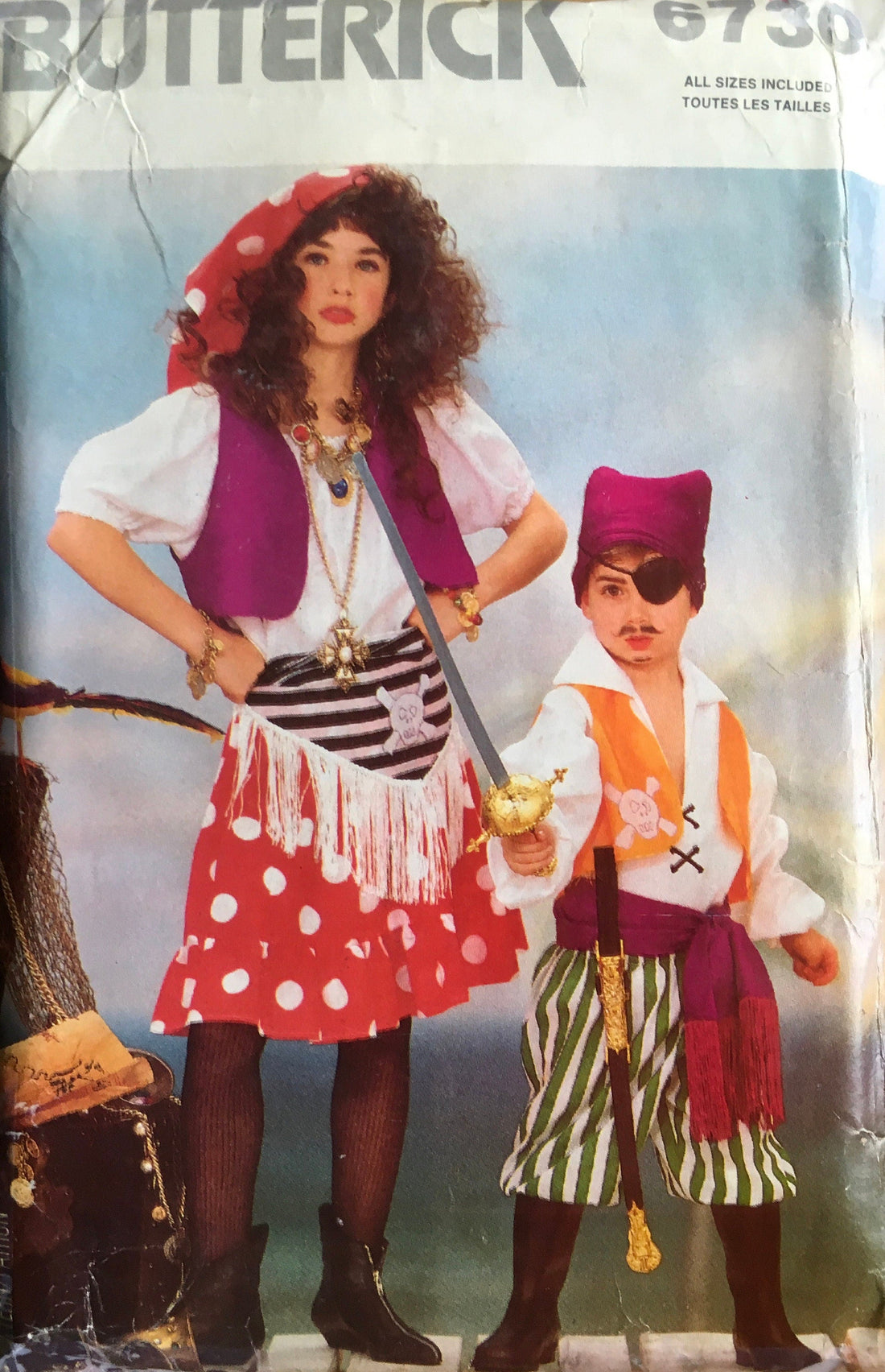 Butterick 6730 Sewing Pattern (Vintage) UNCUT/CUT