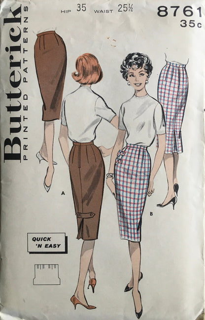 Butterick 8761 Sewing Pattern (Vintage) CUT
