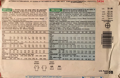 See &amp; Sew 5424 Sewing Pattern (Vintage) CUT