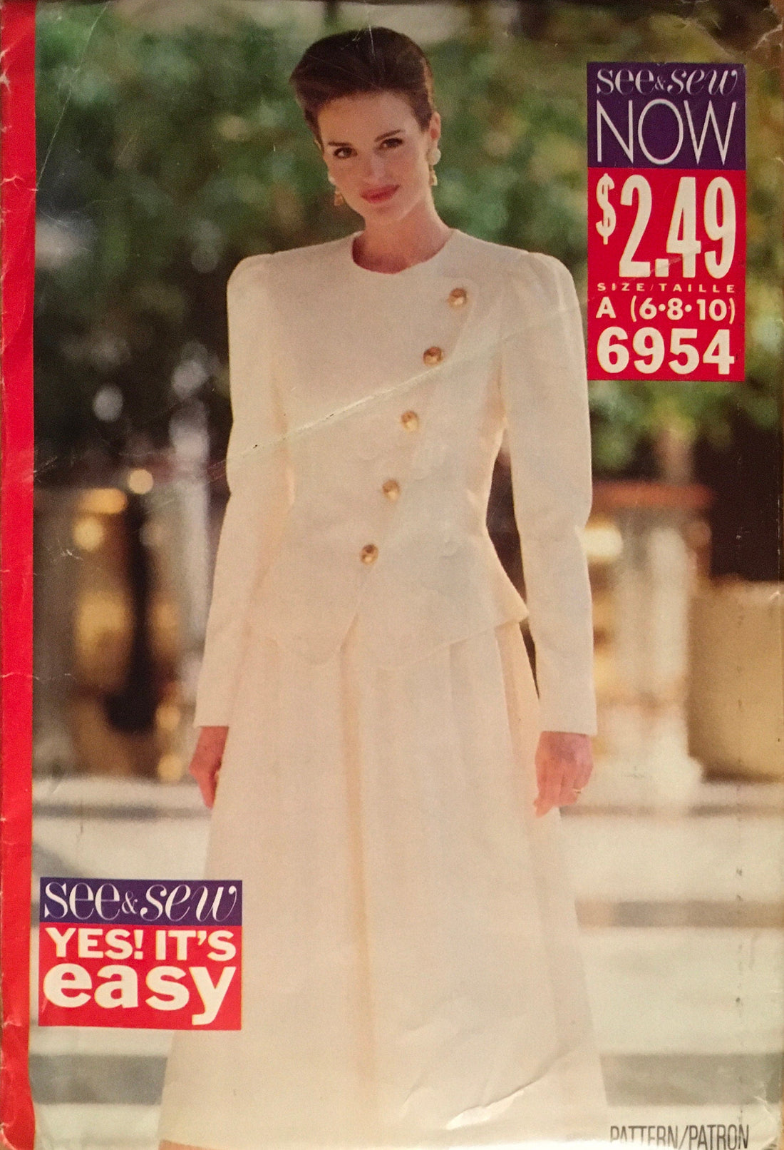 See &amp; Sew 6954 Sewing Pattern (Vintage) UNCUT