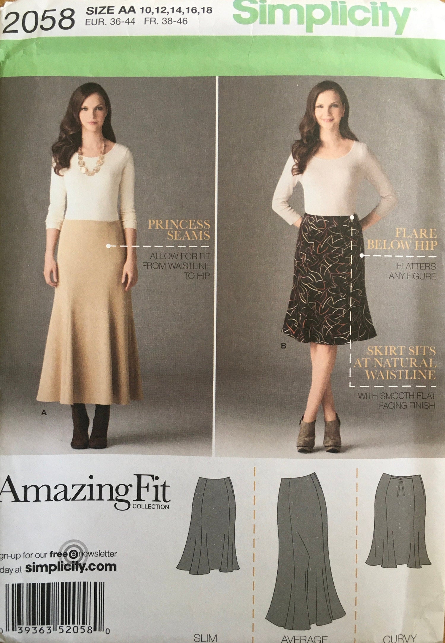 Simplicity 2058 Sewing Pattern UNCUT