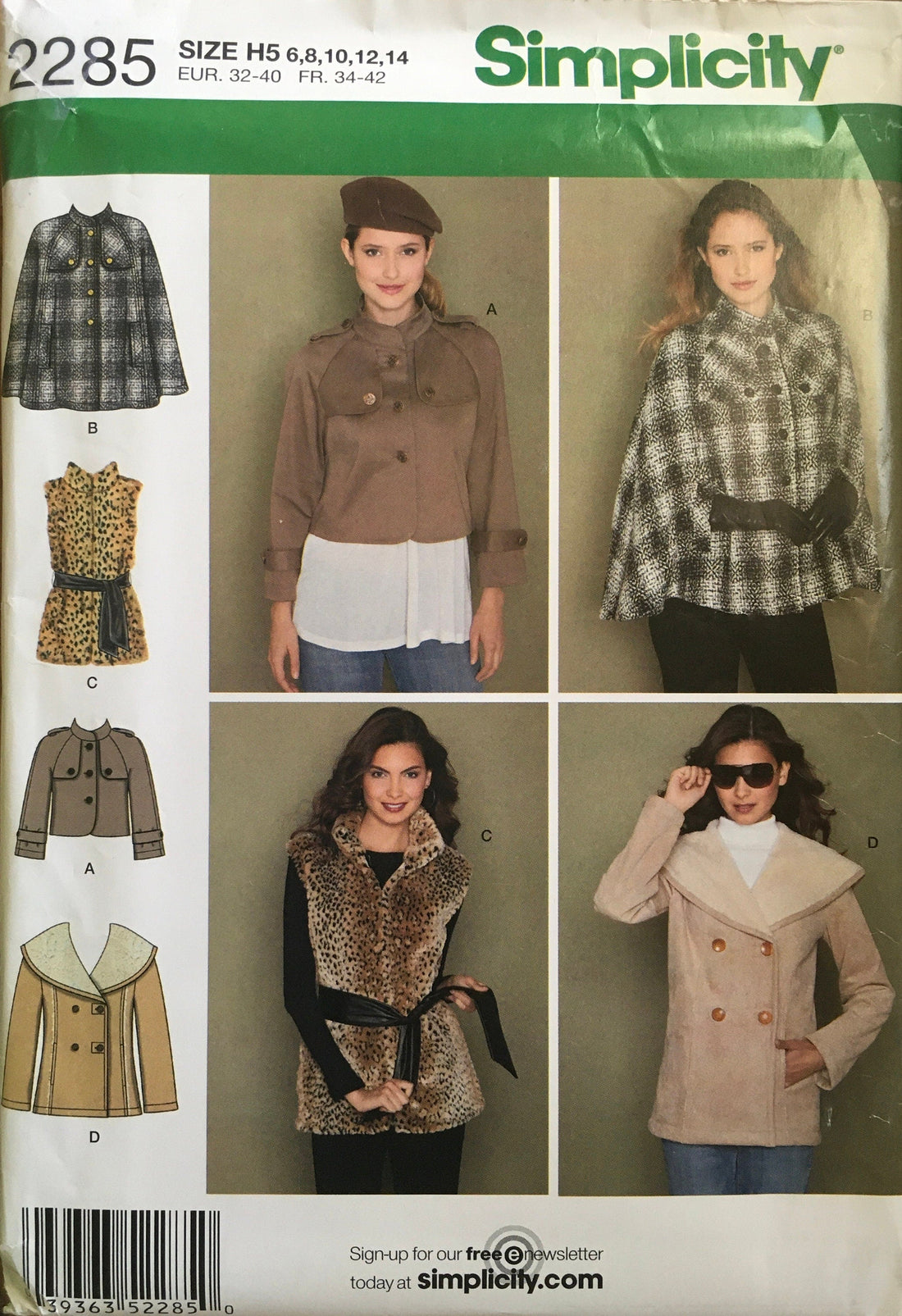 Simplicity 2285 Sewing Pattern UNCUT