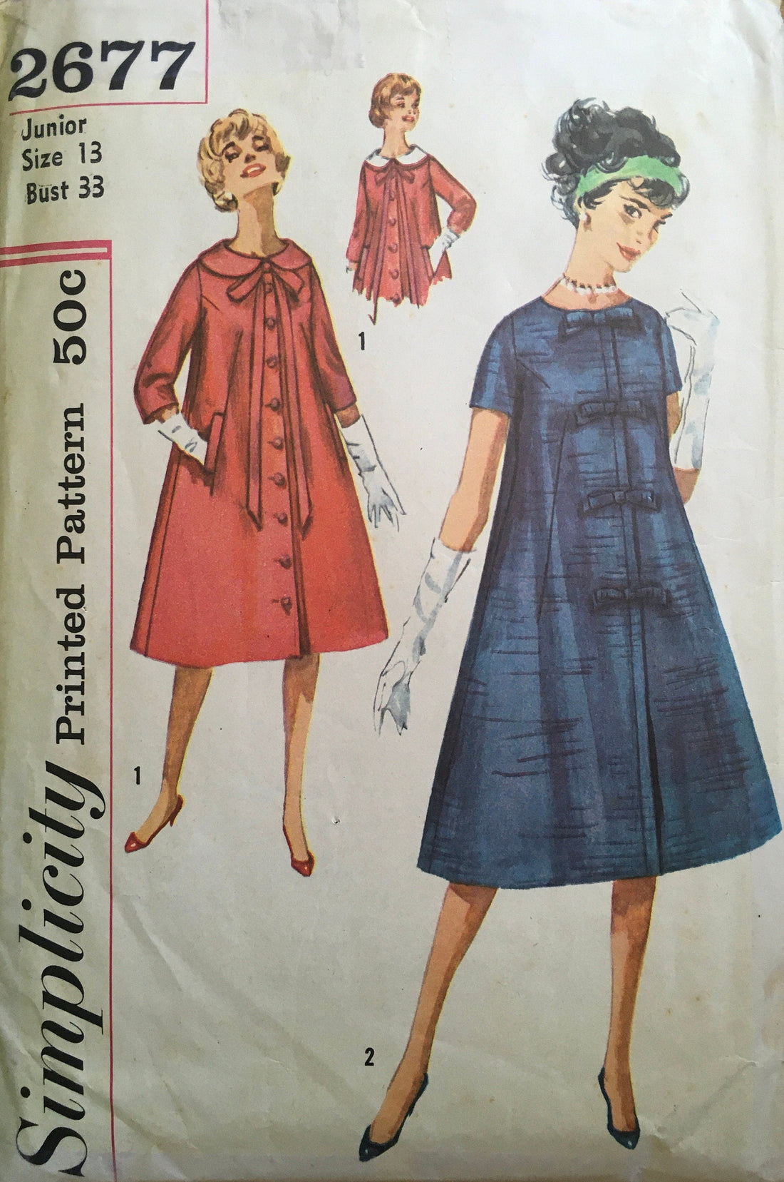 Simplicity 2677 Sewing Pattern (Vintage) CUT