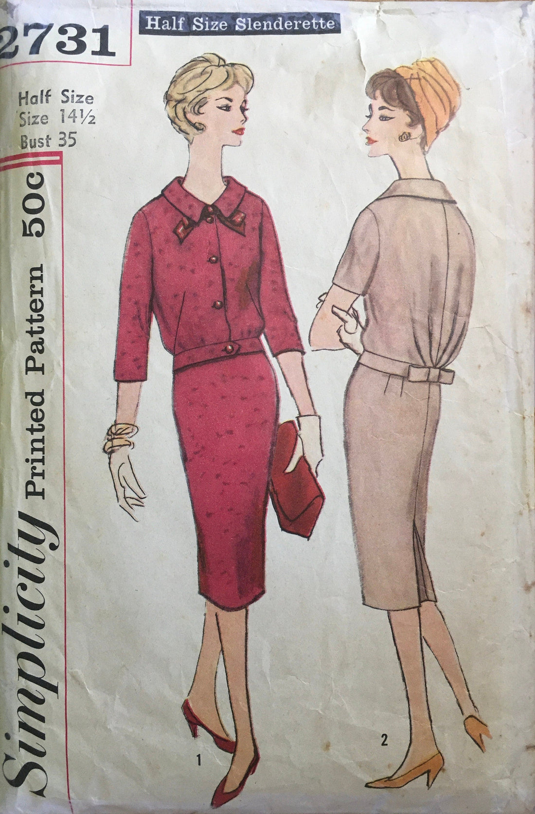 Simplicity 2731 Sewing Pattern (Vintage) CUT