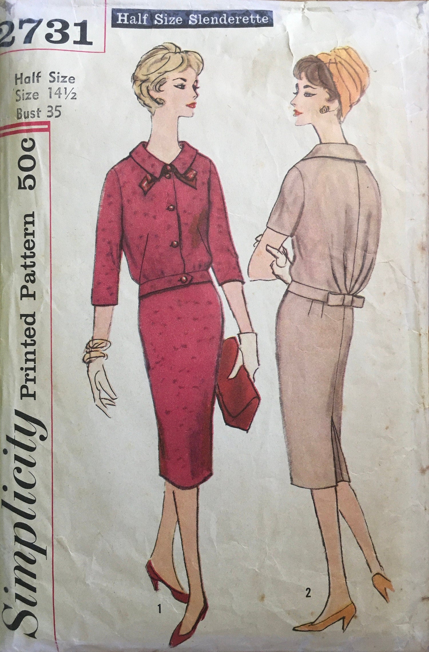 Simplicity 2731 Sewing Pattern (Vintage) CUT