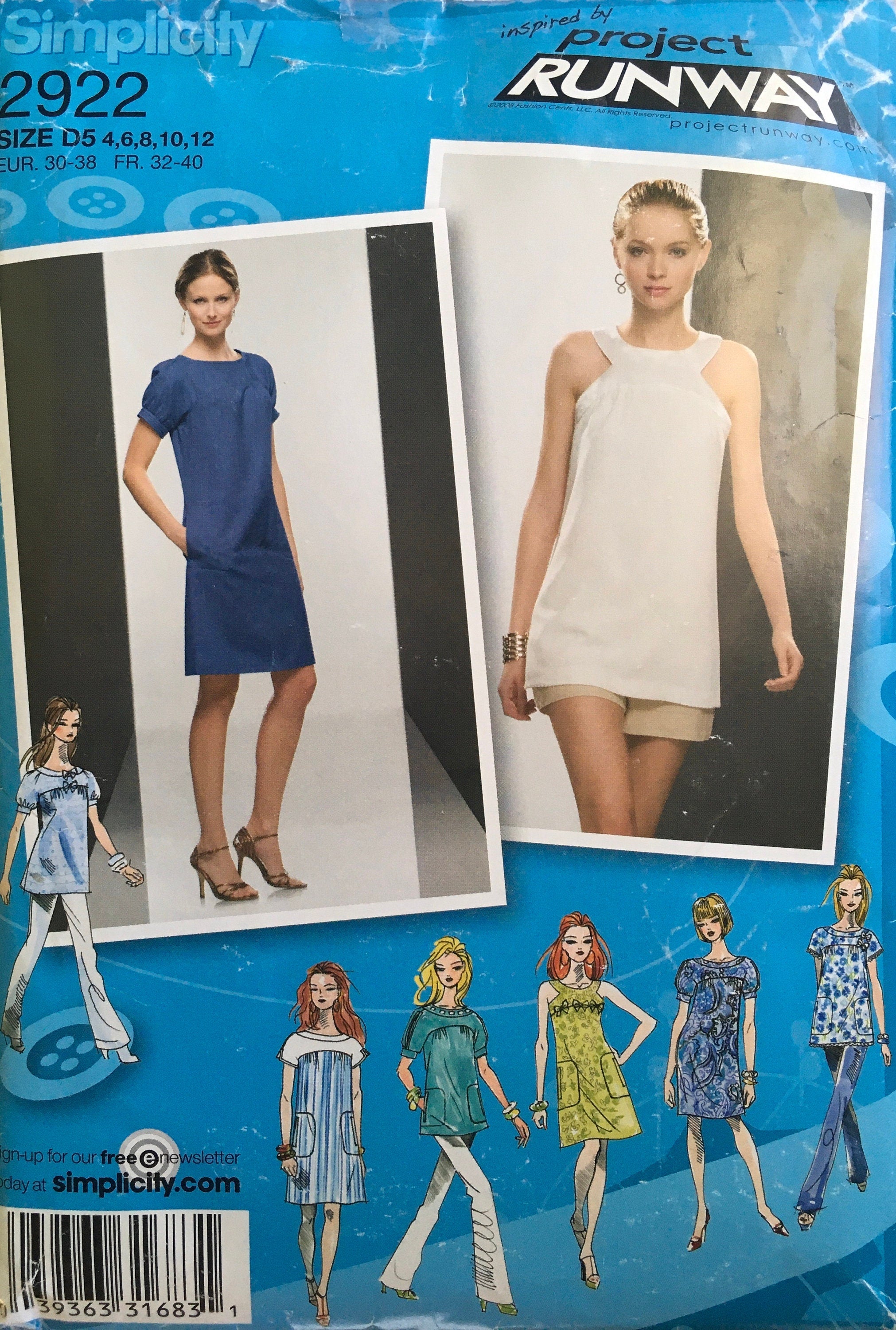 Simplicity 2922 Sewing Pattern CUT
