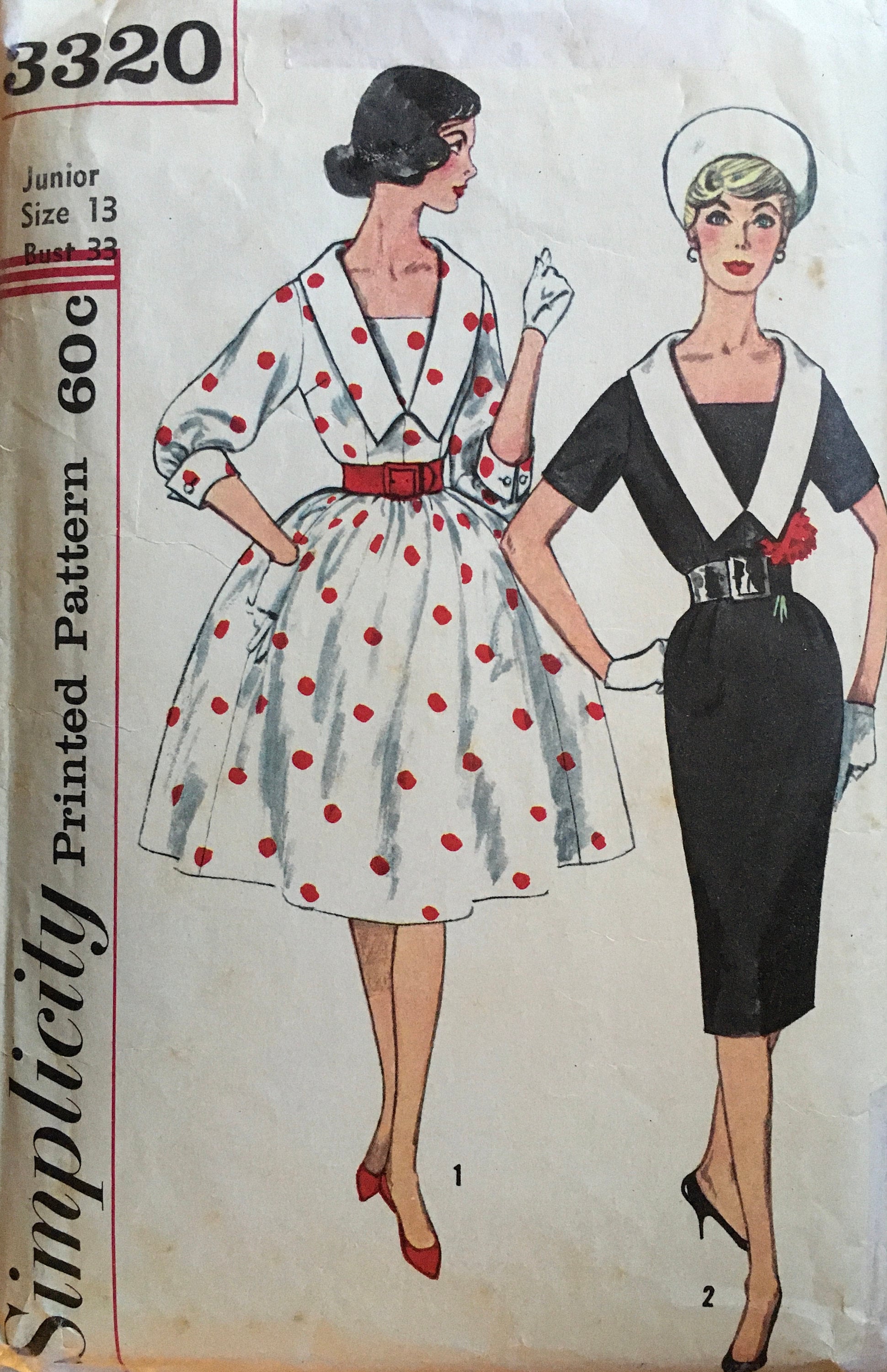 Simplicity 3320 Sewing Pattern (Vintage) CUT