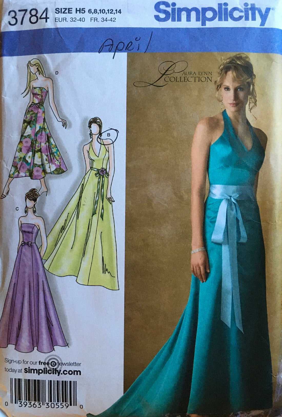 Simplicity 3784 Sewing Pattern CUT
