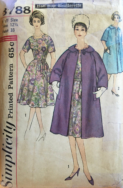 Simplicity 3788 Sewing Pattern (Vintage) CUT