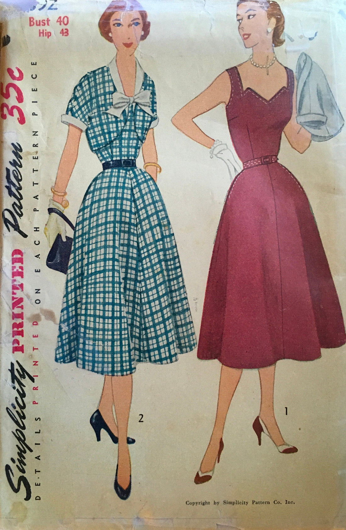 Simplicity 3892 Sewing Pattern (Vintage) UNCUT