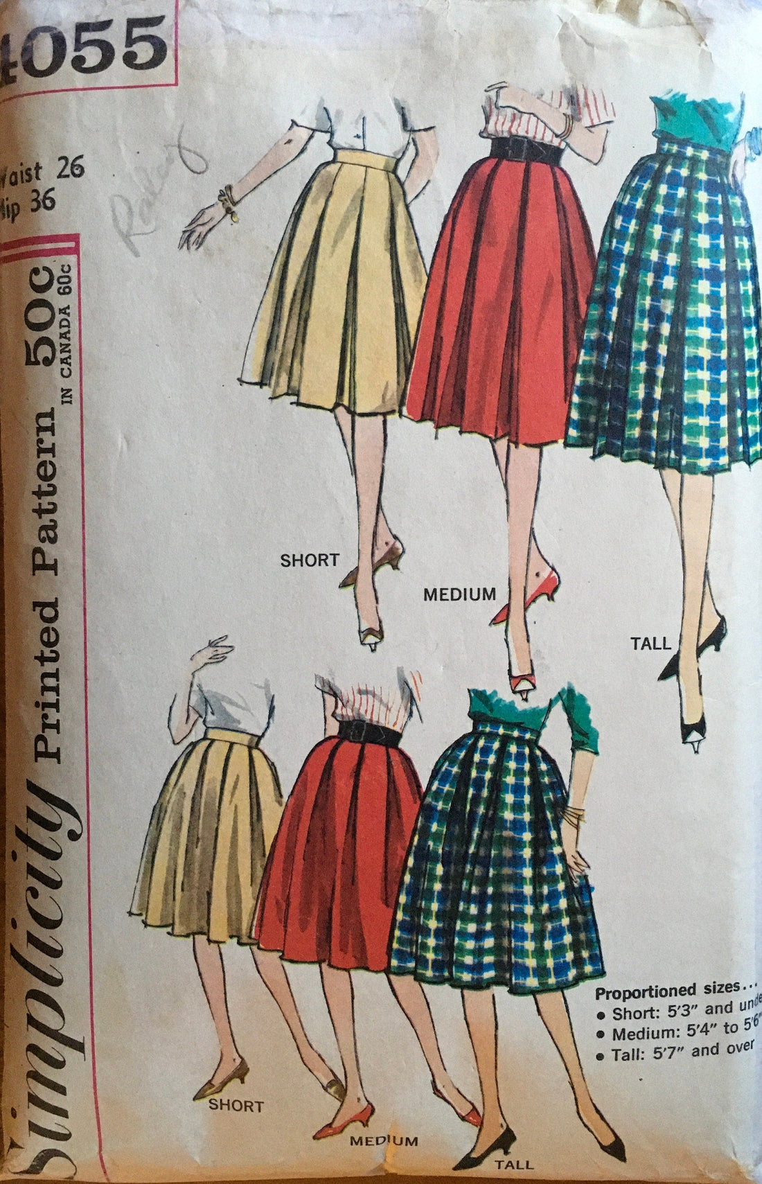 Simplicity 4055 Sewing Pattern (Vintage) CUT