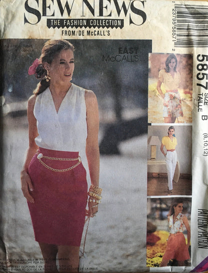 Sew News 5857 Sewing Pattern (Vintage) UNCUT