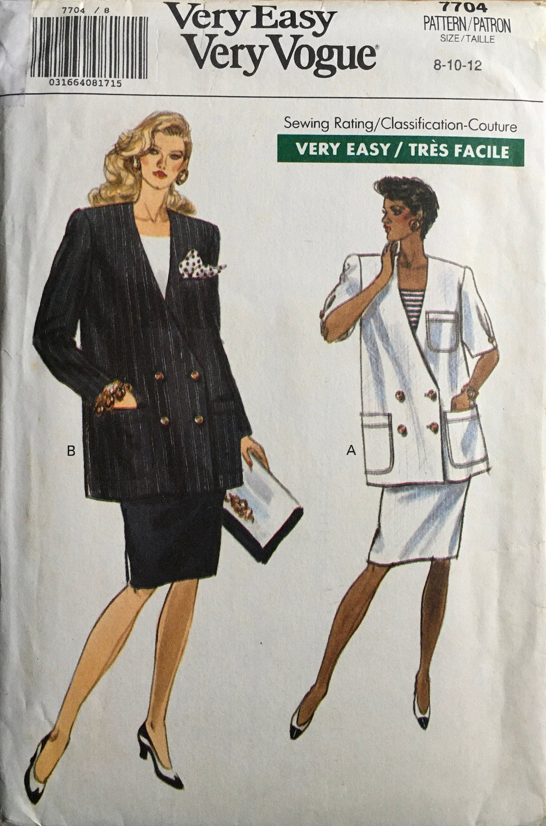Vogue 7704 Sewing Pattern (Vintage) UNCUT