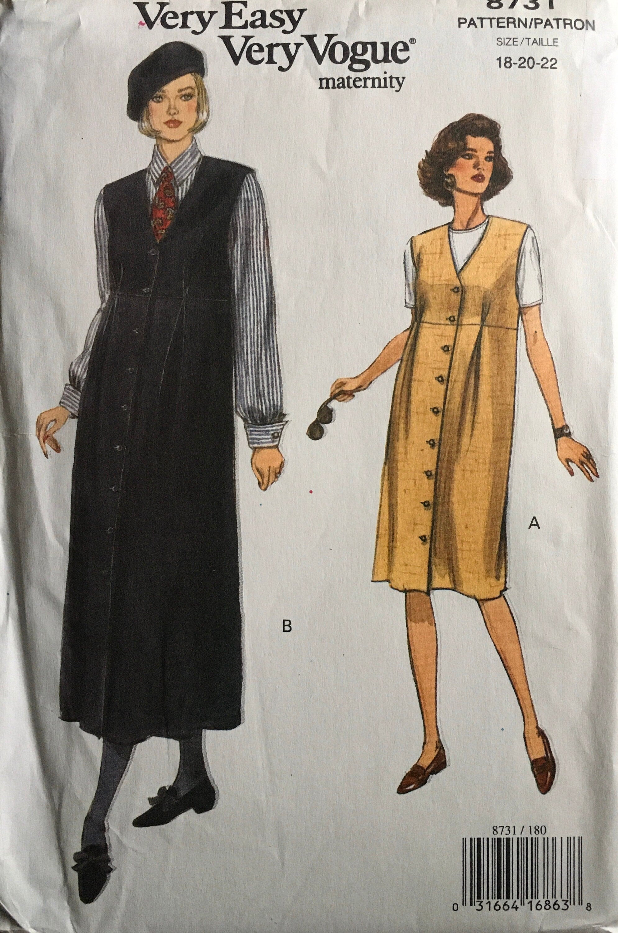 Vogue 8731 Sewing Pattern (Vintage) UNCUT