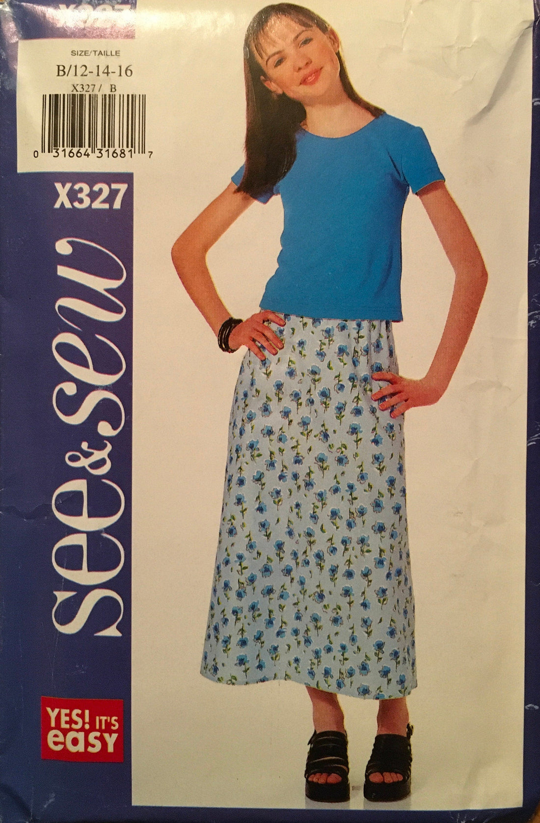 See &amp; Sew X327 Sewing Pattern (Vintage) UNCUT