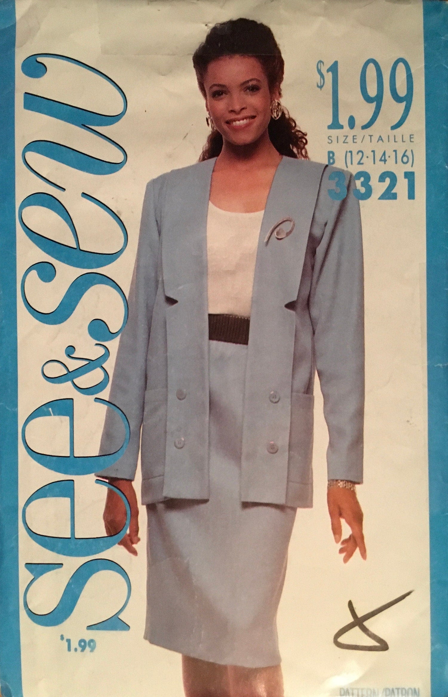 See &amp; Sew 3321 Sewing Pattern (Vintage) CUT