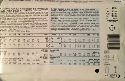 See &amp; Sew 3321 Sewing Pattern (Vintage) CUT