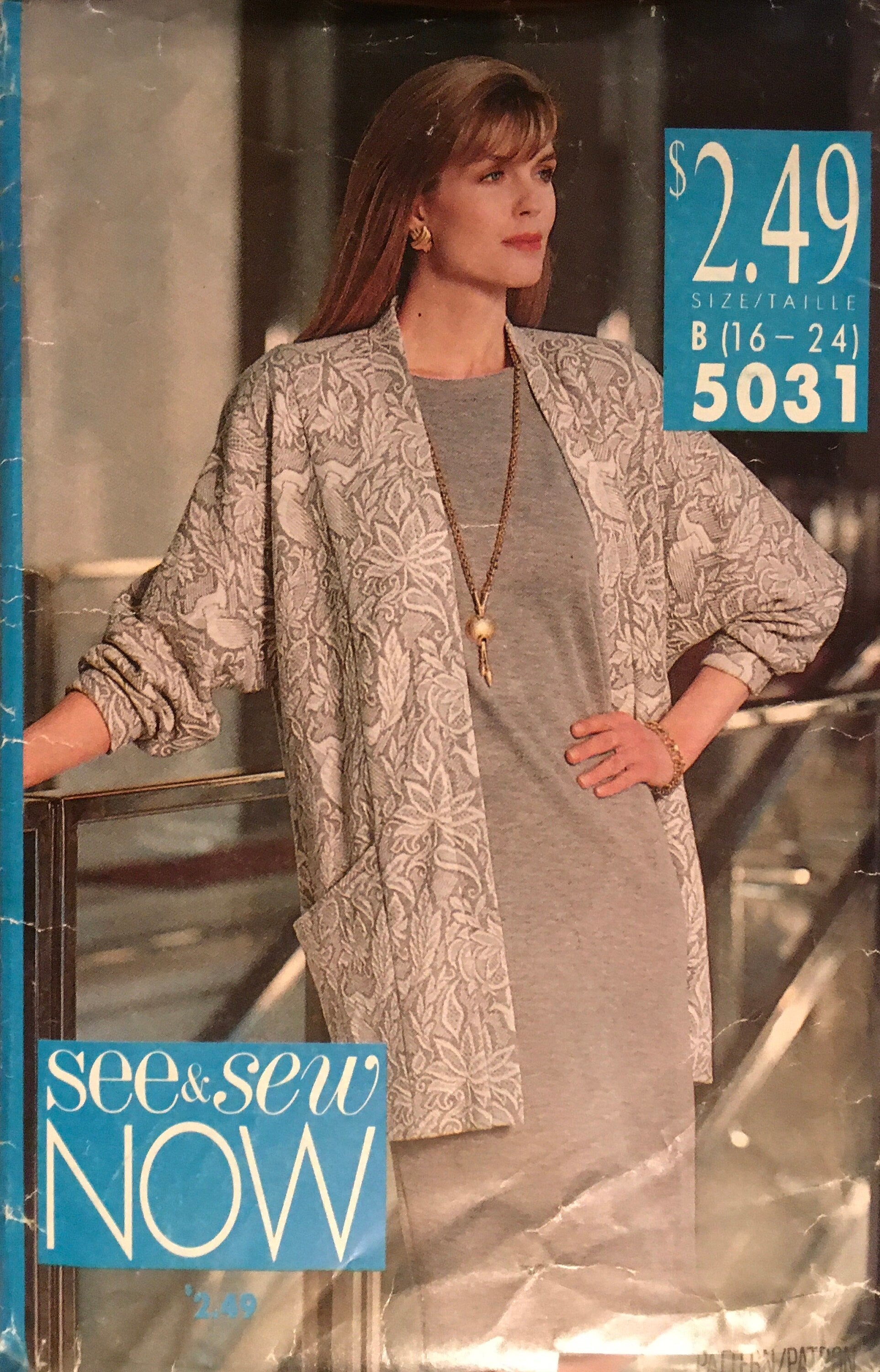 See &amp; Sew 5031 Sewing Pattern (Vintage) UNCUT