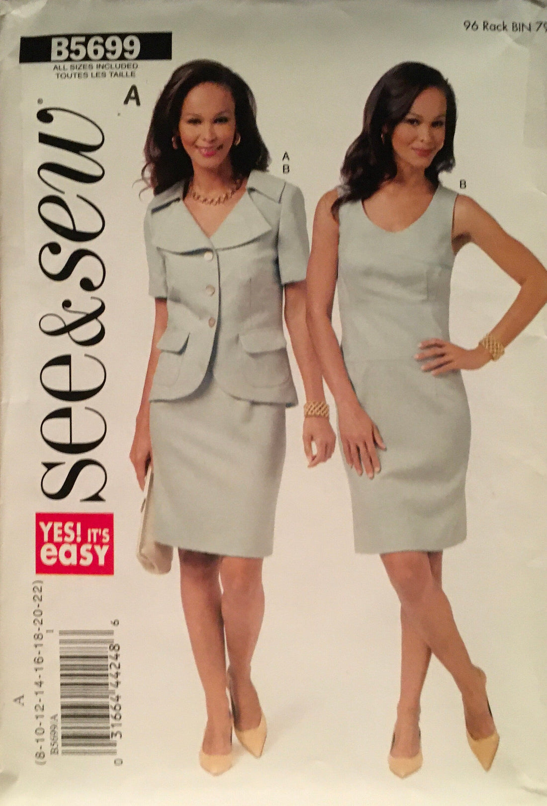 See &amp; Sew 5699 Sewing Pattern (Vintage) UNCUT