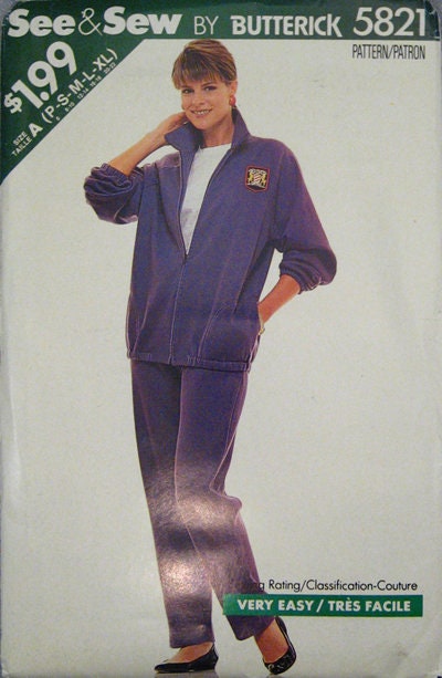 See &amp; Sew 5821 Sewing Pattern (Vintage) UNCUT
