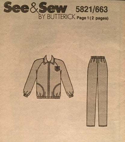 See &amp; Sew 5821 Sewing Pattern (Vintage) UNCUT