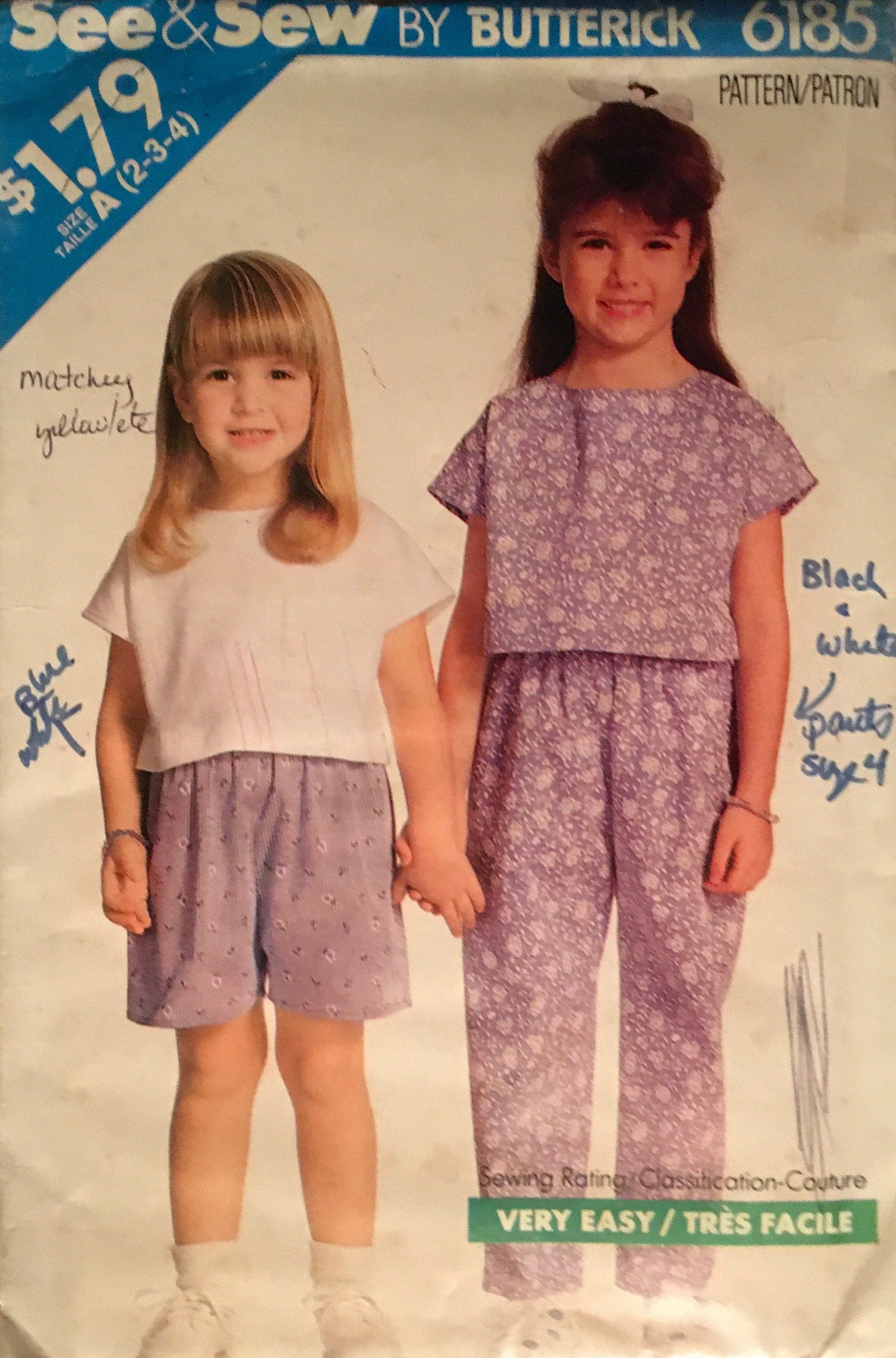 See &amp; Sew 6185 Sewing Pattern (Vintage) CUT