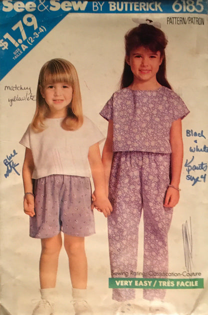 See &amp; Sew 6185 Sewing Pattern (Vintage) CUT