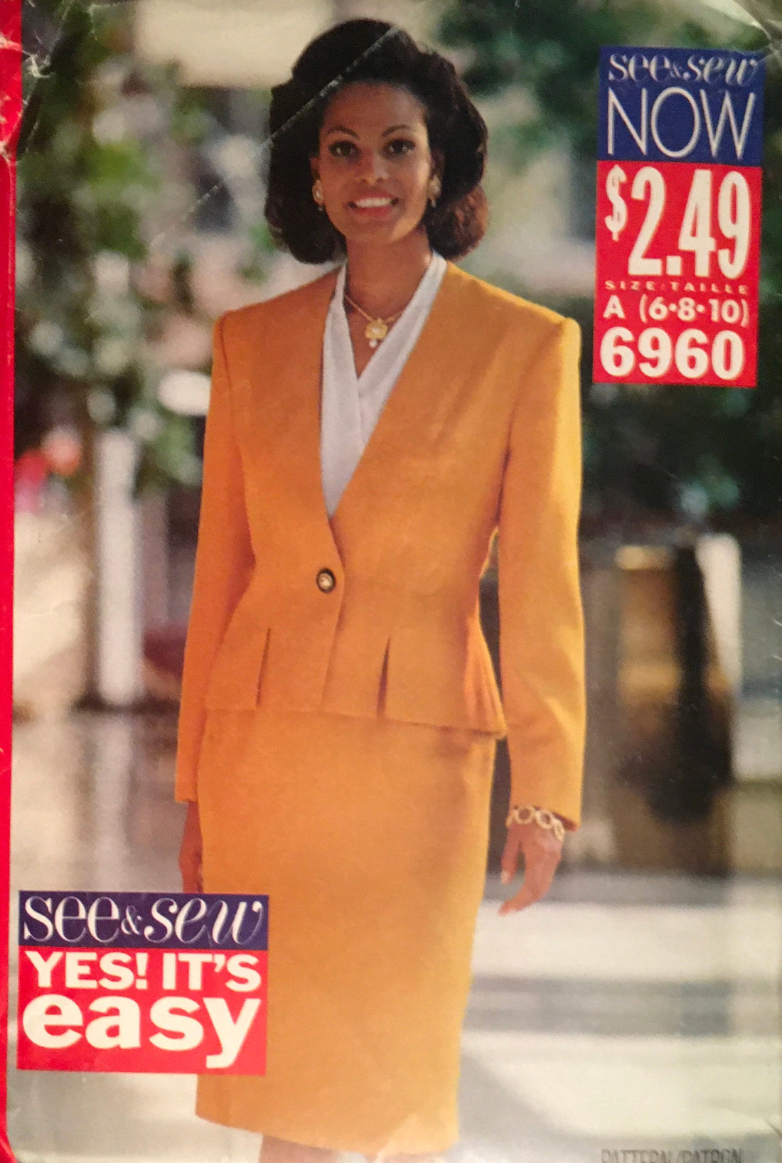 See &amp; Sew 6960 Sewing Pattern (Vintage) UNCUT