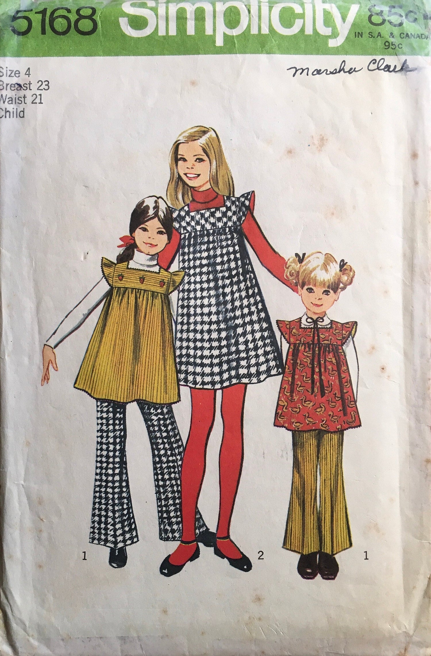 Simplicity 5168 Sewing Pattern (Vintage) CUT
