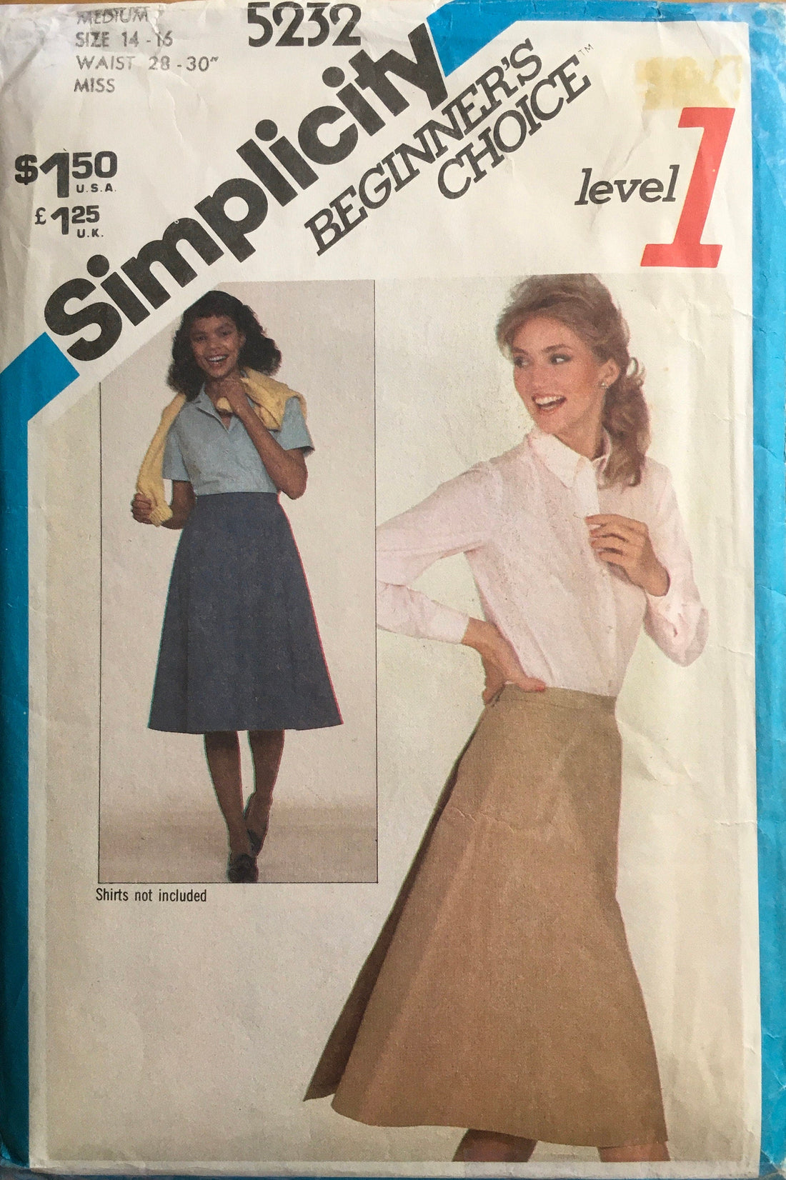 Simplicity 5232 Sewing Pattern (Vintage) CUT