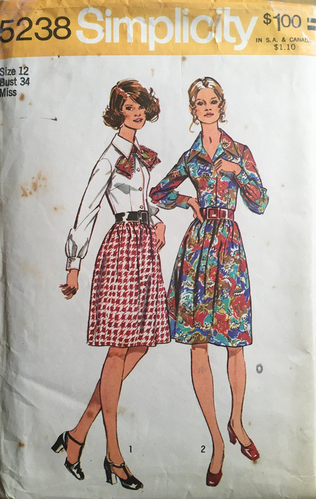 Simplicity 5238 Sewing Pattern (Vintage) UNCUT