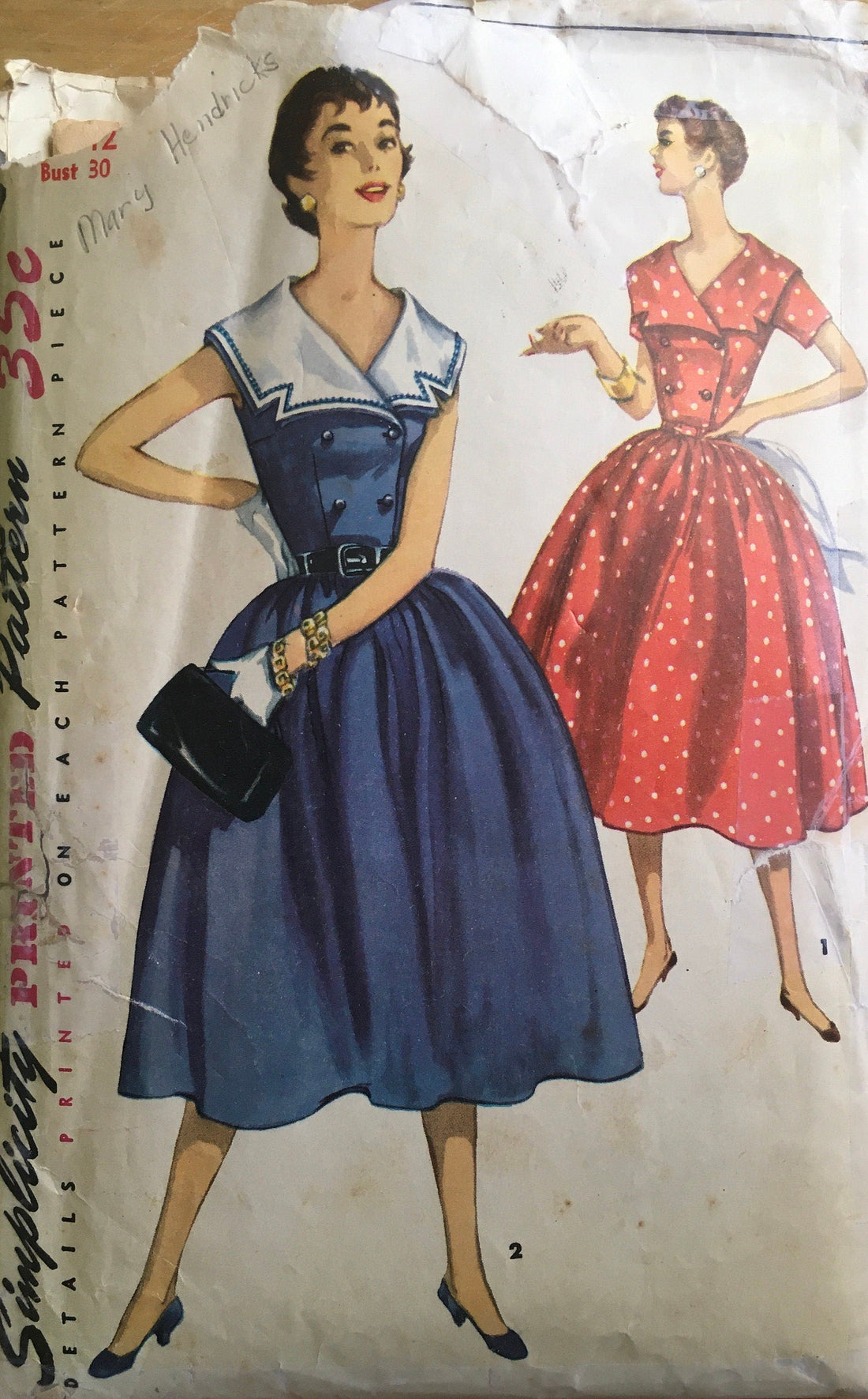 Simplicity 1011 Sewing Pattern (Vintage) CUT