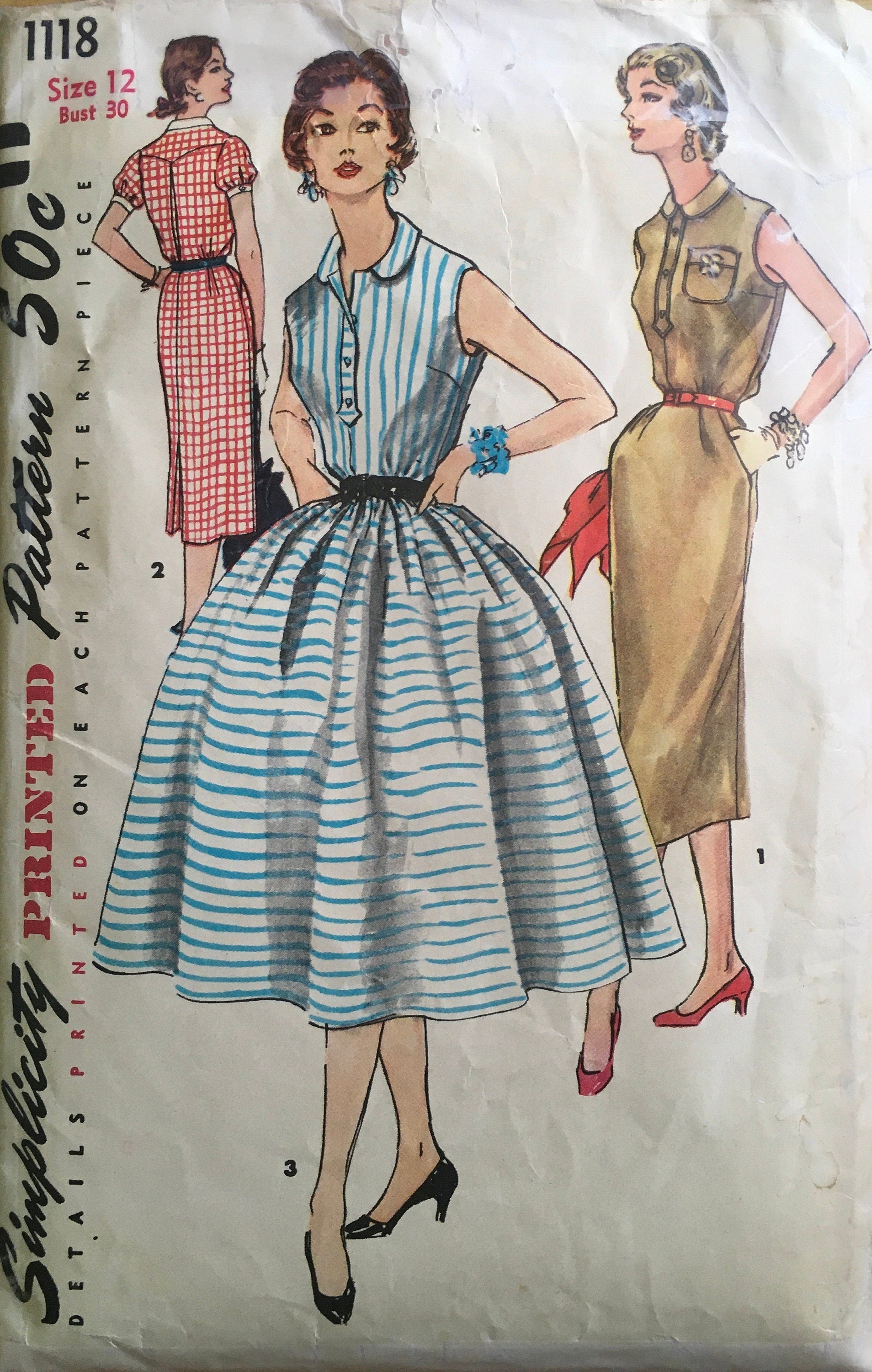Simplicity 1118 Sewing Pattern (Vintage) CUT