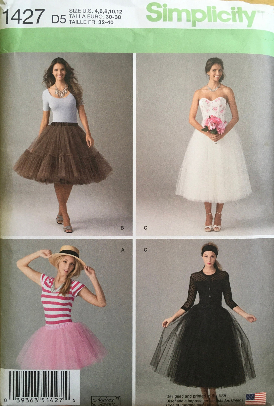 Simplicity 1427 Sewing Pattern UNCUT