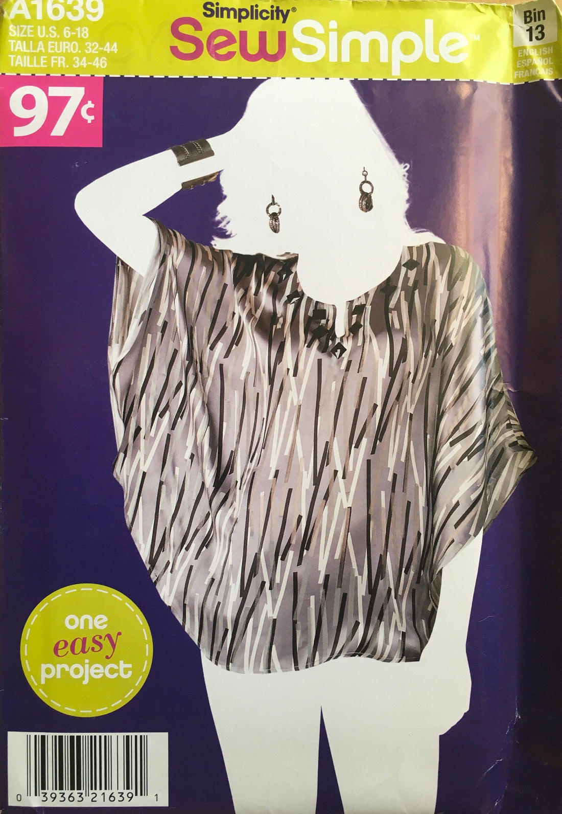 Simplicity 1639 Sewing Pattern UNCUT