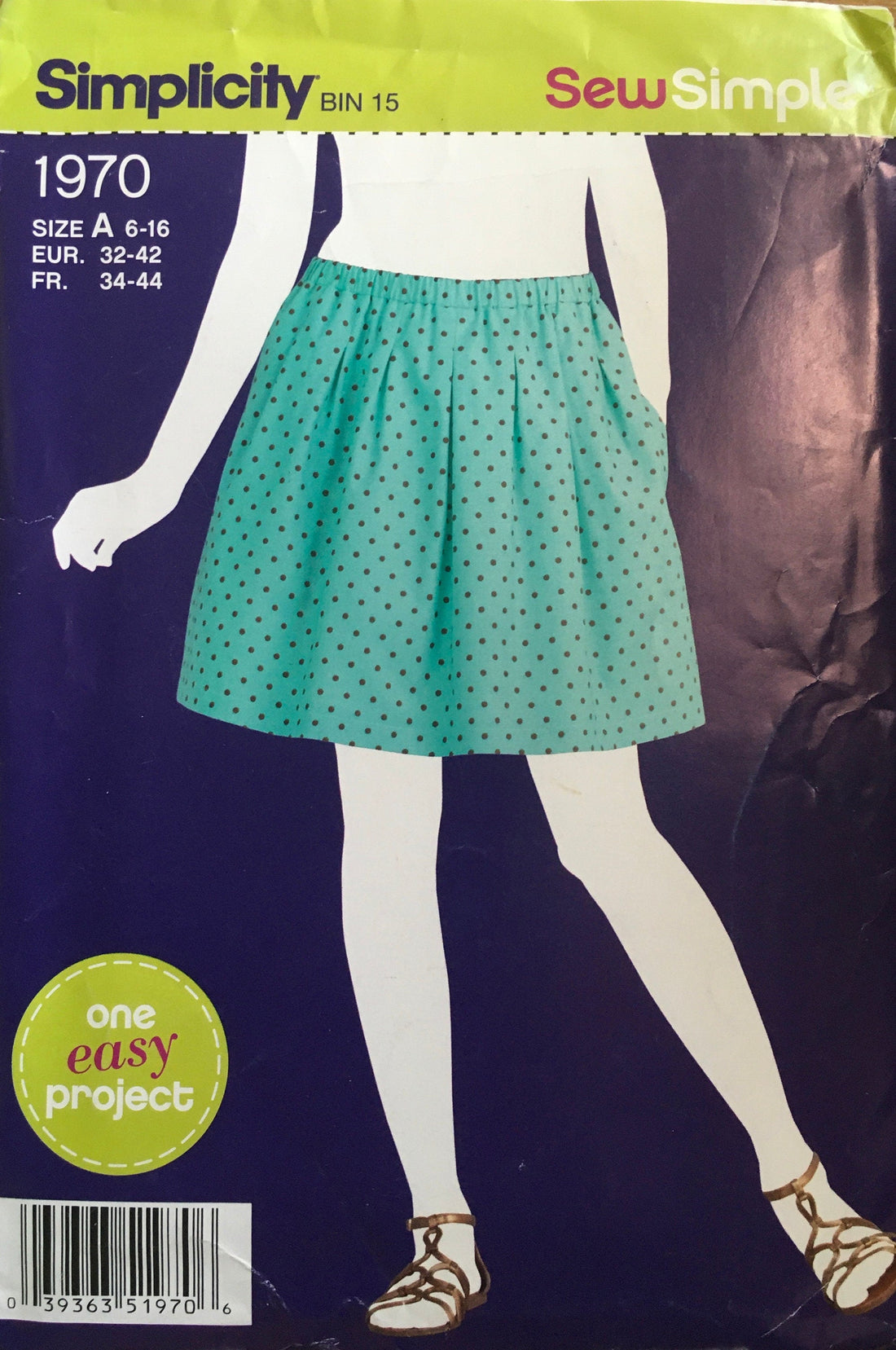 Simplicity 1970 Sewing Pattern (Vintage) UNCUT