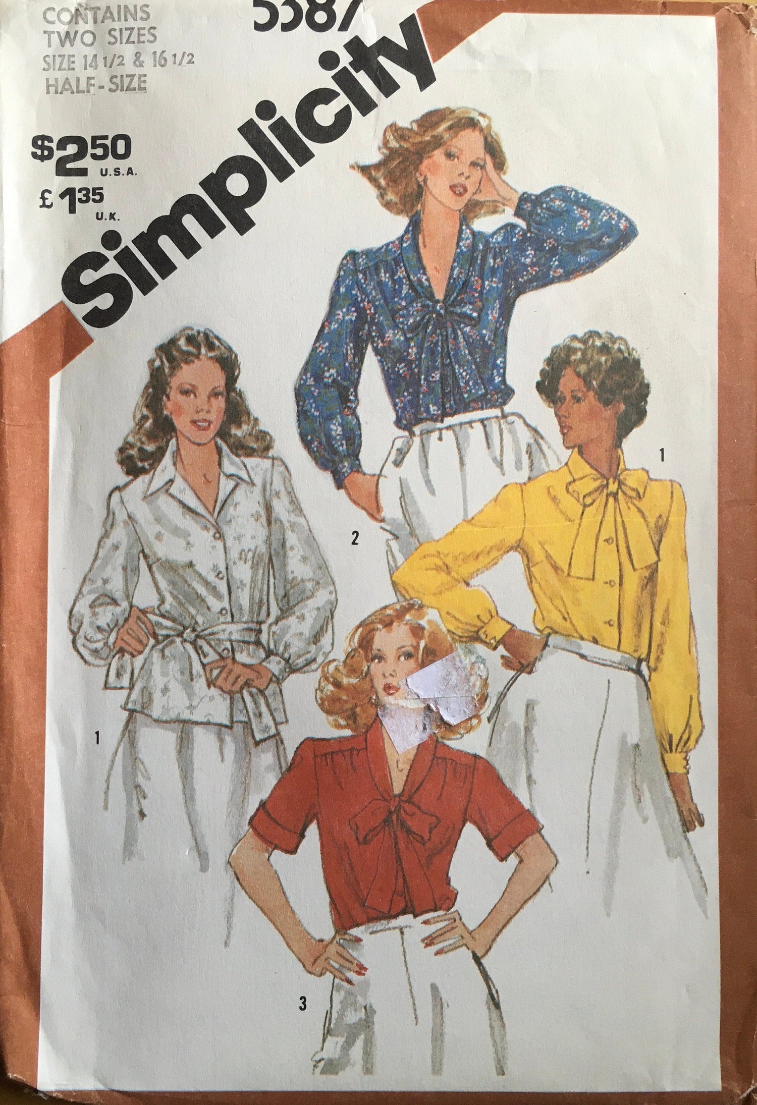 Simplicity 5387 Sewing Pattern (Vintage) UNCUT