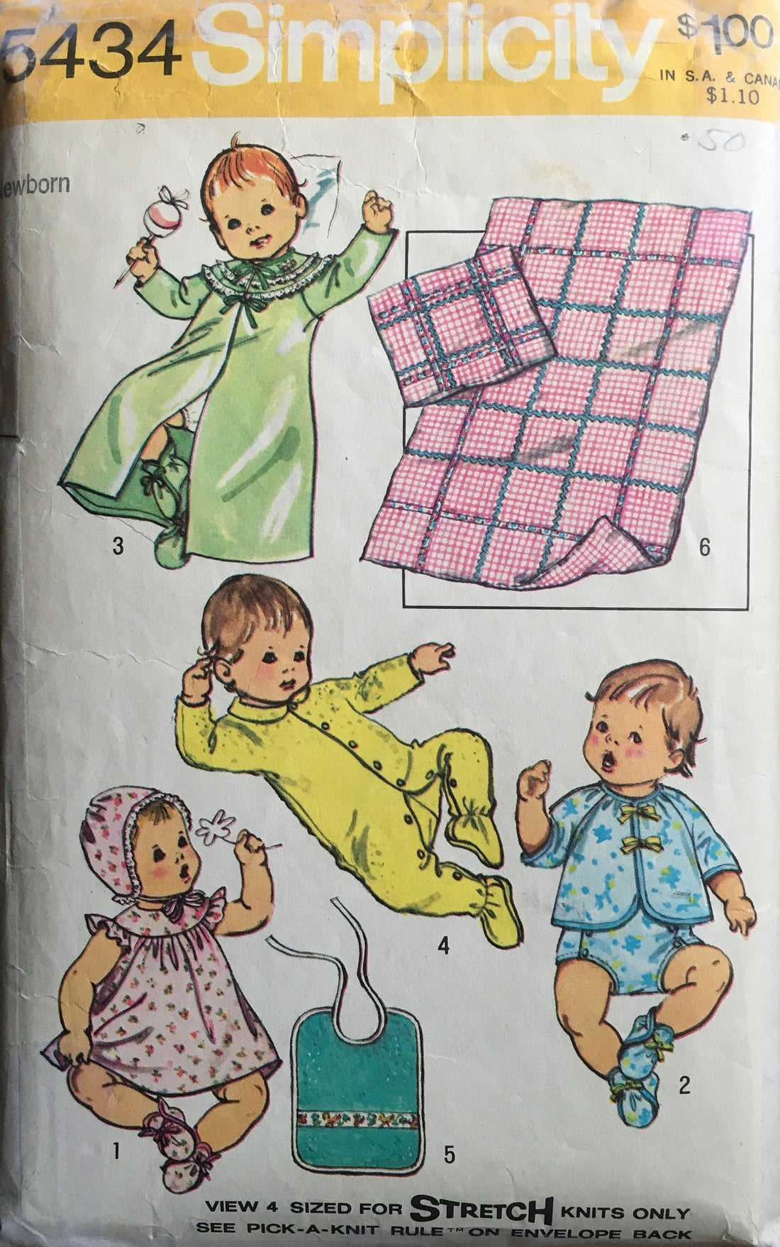Simplicity 5434 Sewing Pattern (Vintage) CUT
