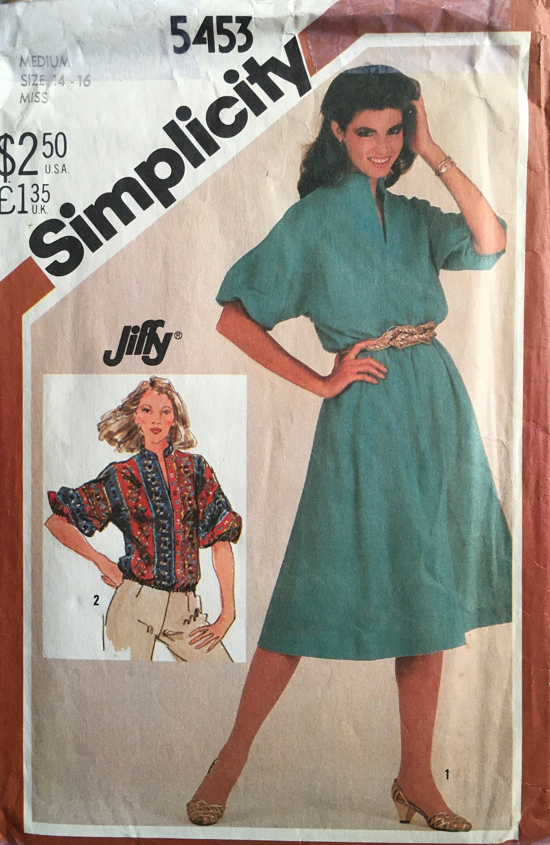 Simplicity 5453 Sewing Pattern (Vintage) CUT