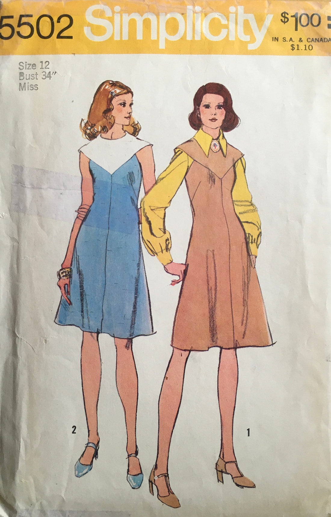 Simplicity 5502 Sewing Pattern (Vintage) CUT